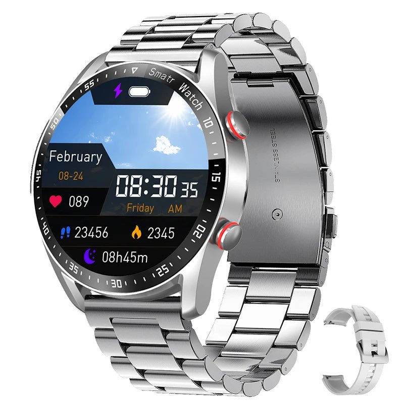 Montre avec glucomètre et moniteur de santé - Élégante et polyvalente