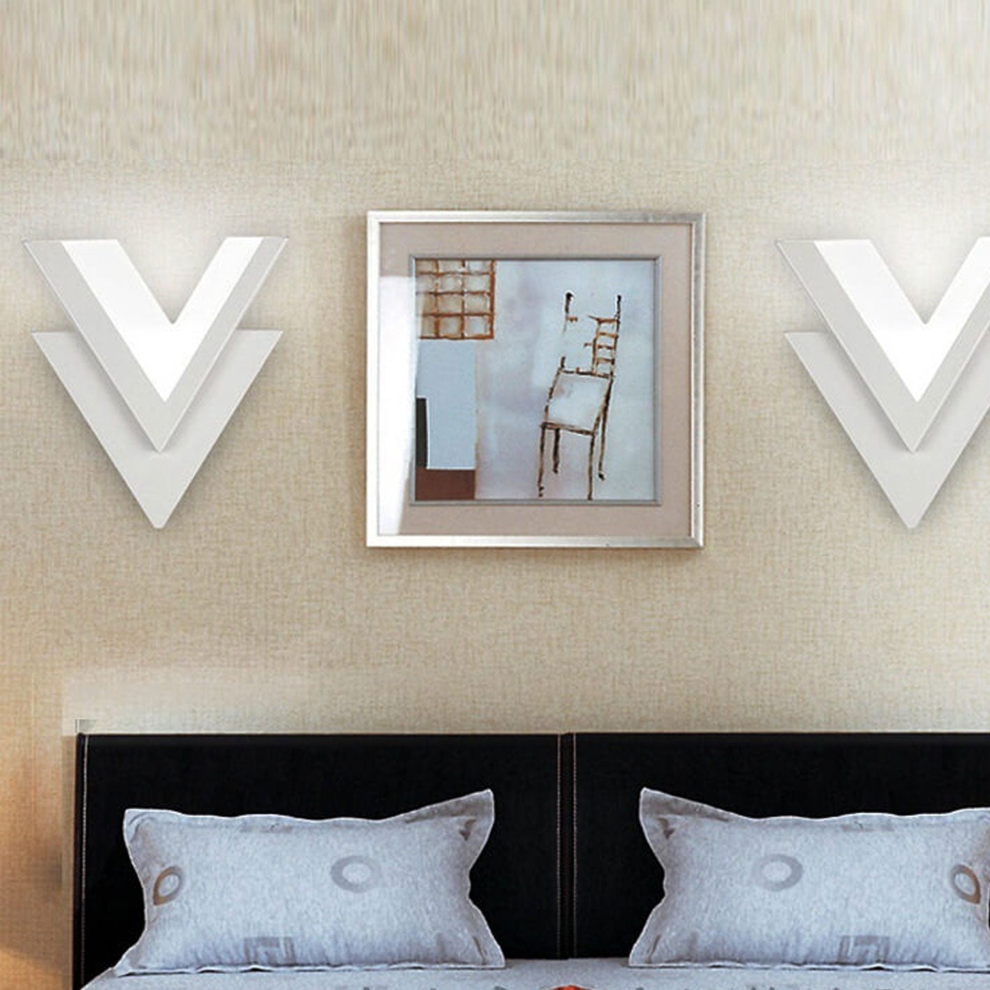 VGlow - Lampe murale LED avec forme en V créative