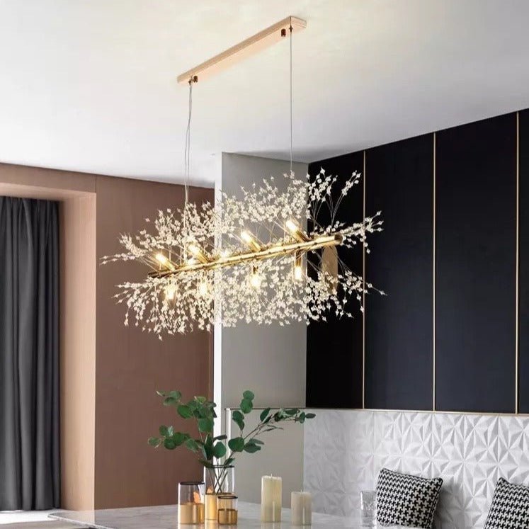 LuxeFlake - Modern Crystal Snowflake Chandelier