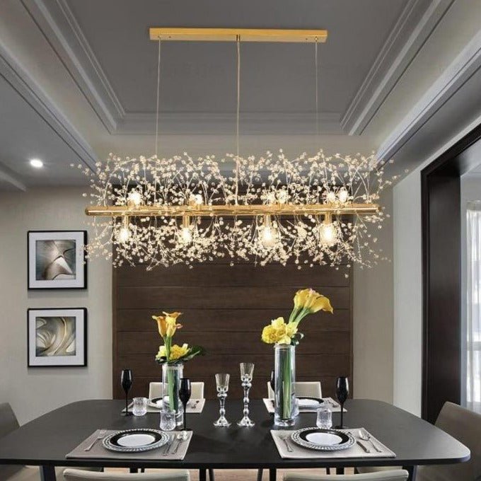 LuxeFlake - Modern Crystal Snowflake Chandelier