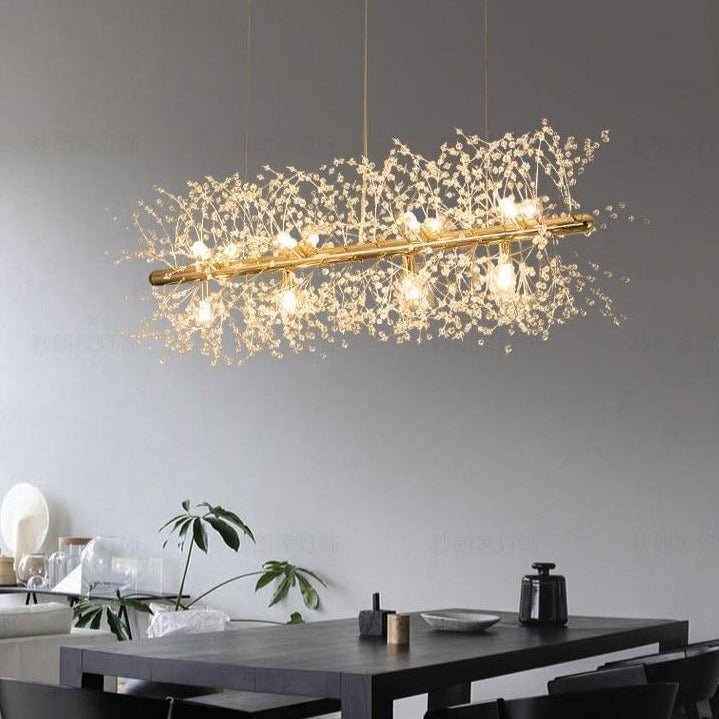 LuxeFlake - Modern Crystal Snowflake Chandelier