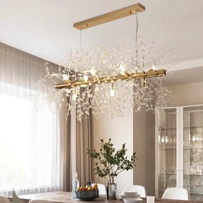 LuxeFlake - Modern Crystal Snowflake Chandelier