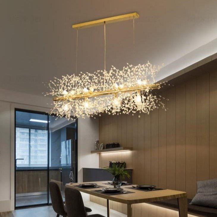 LuxeFlake - Modern Crystal Snowflake Chandelier