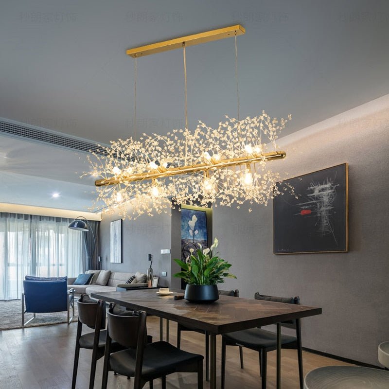 LuxeFlake - Modern Crystal Snowflake Chandelier