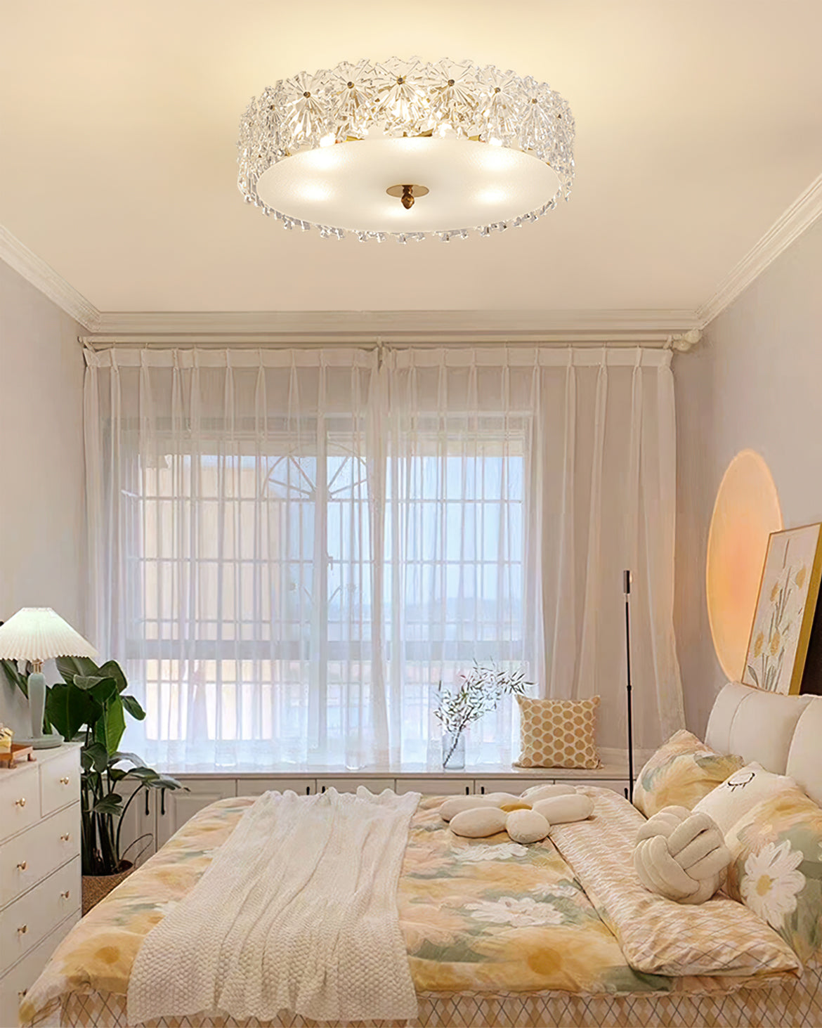 Snefnug Lys - Loftlampe med Elegante Snefnug Designs