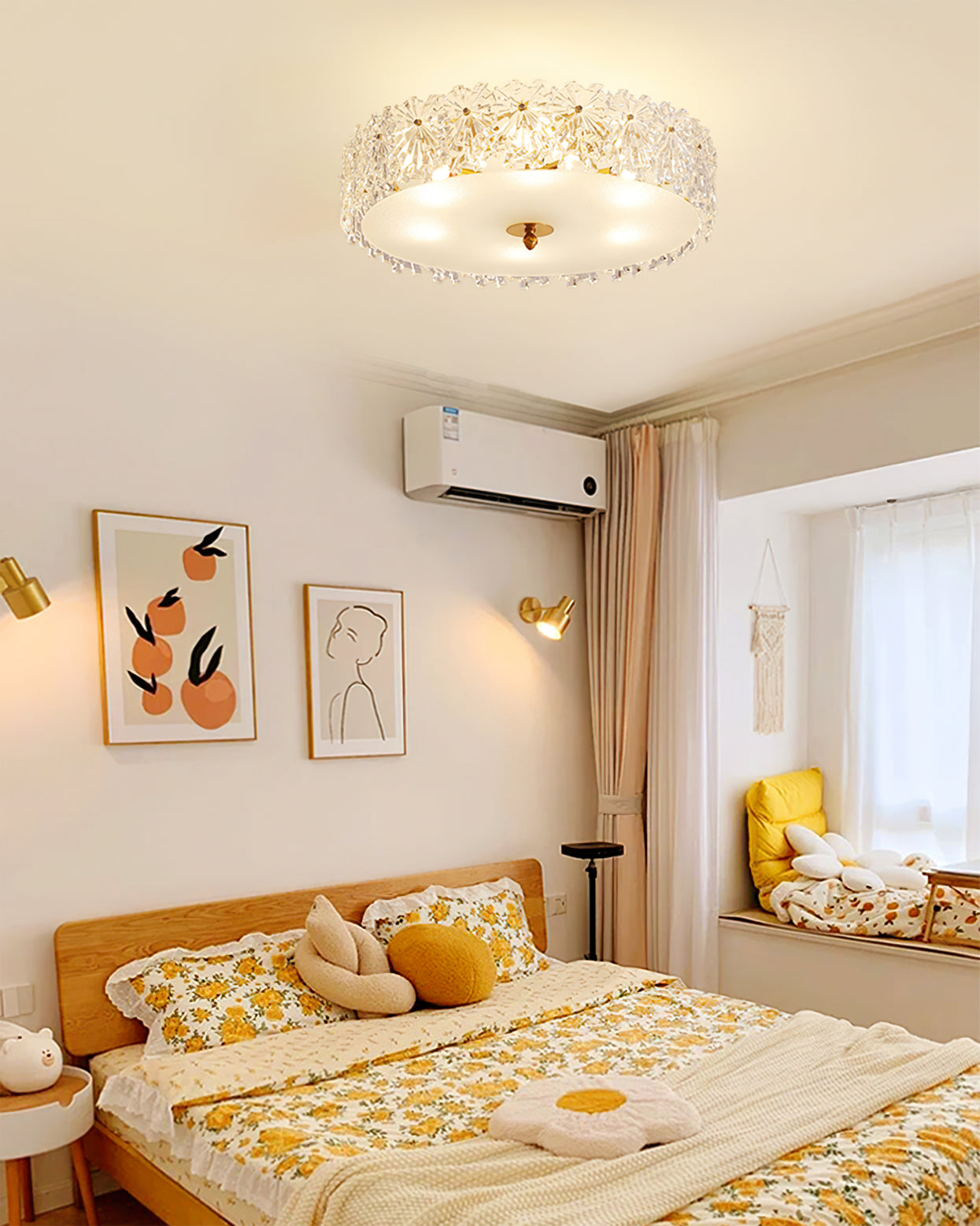 Snefnug Lys - Loftlampe med Elegante Snefnug Designs