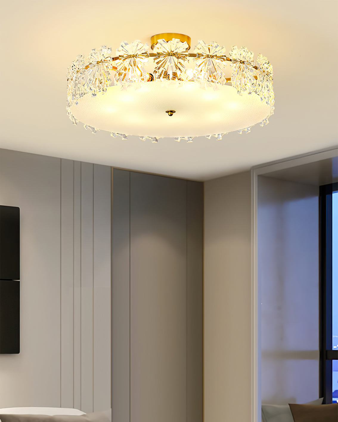 Snefnug Lys - Loftlampe med Elegante Snefnug Designs