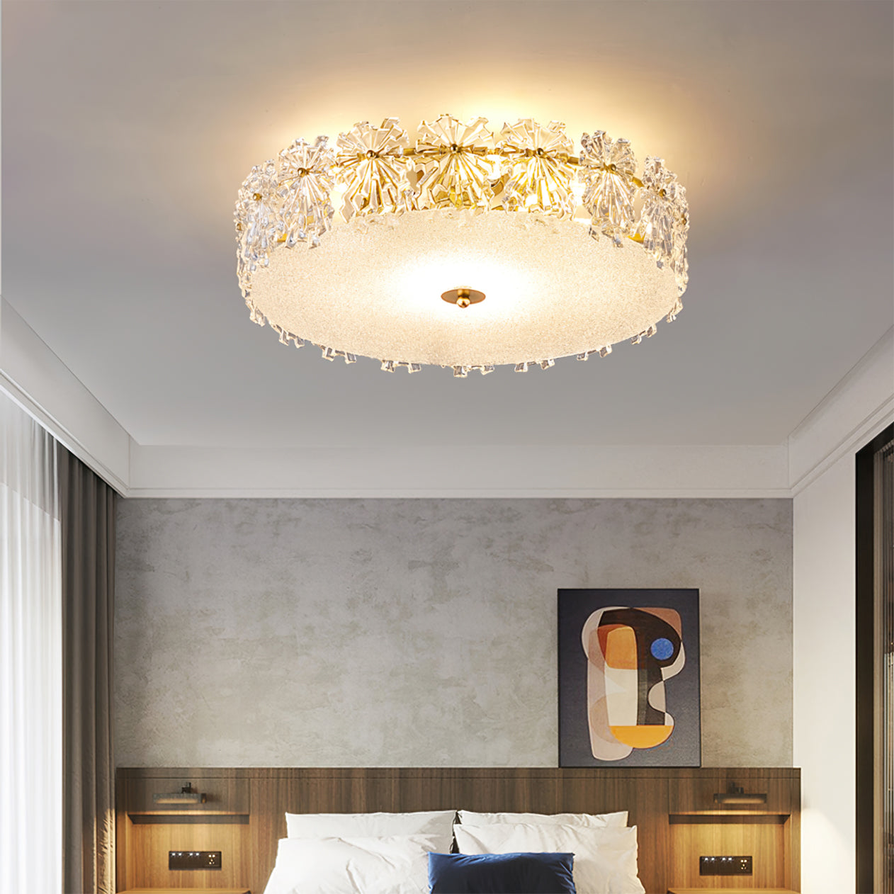 Snefnug Lys - Loftlampe med Elegante Snefnug Designs
