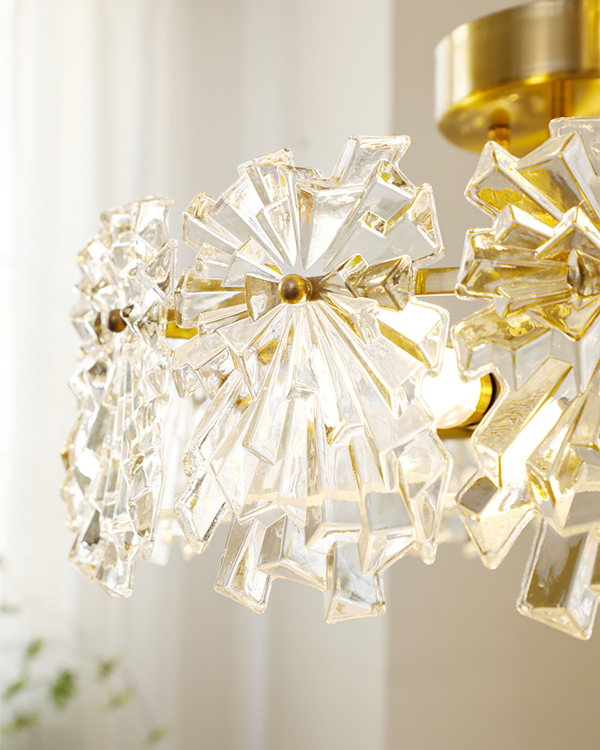 Snefnug Lys - Loftlampe med Elegante Snefnug Designs