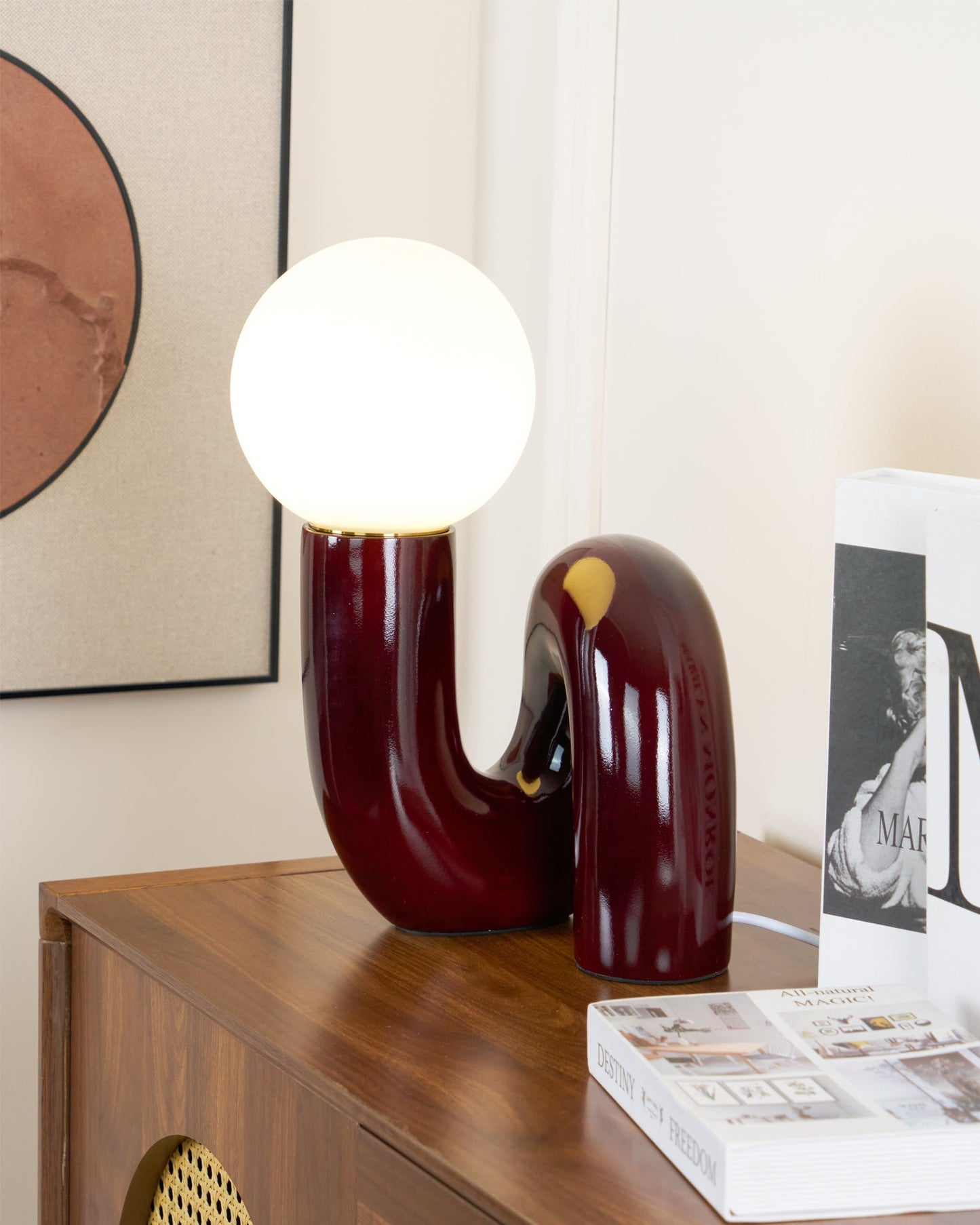 VortexLight - Lampe de table en verre spirale unique