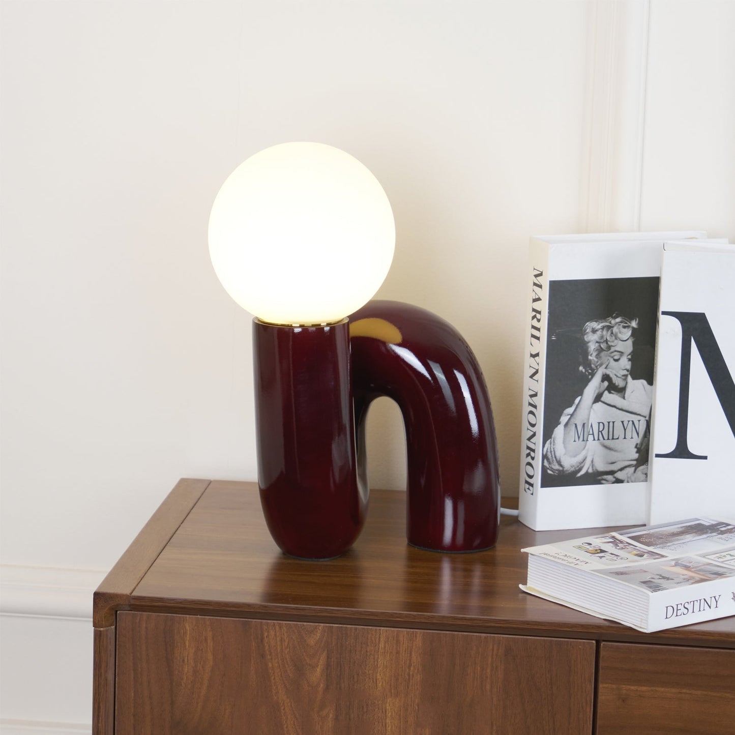 VortexLight - Lampe de table en verre spirale unique