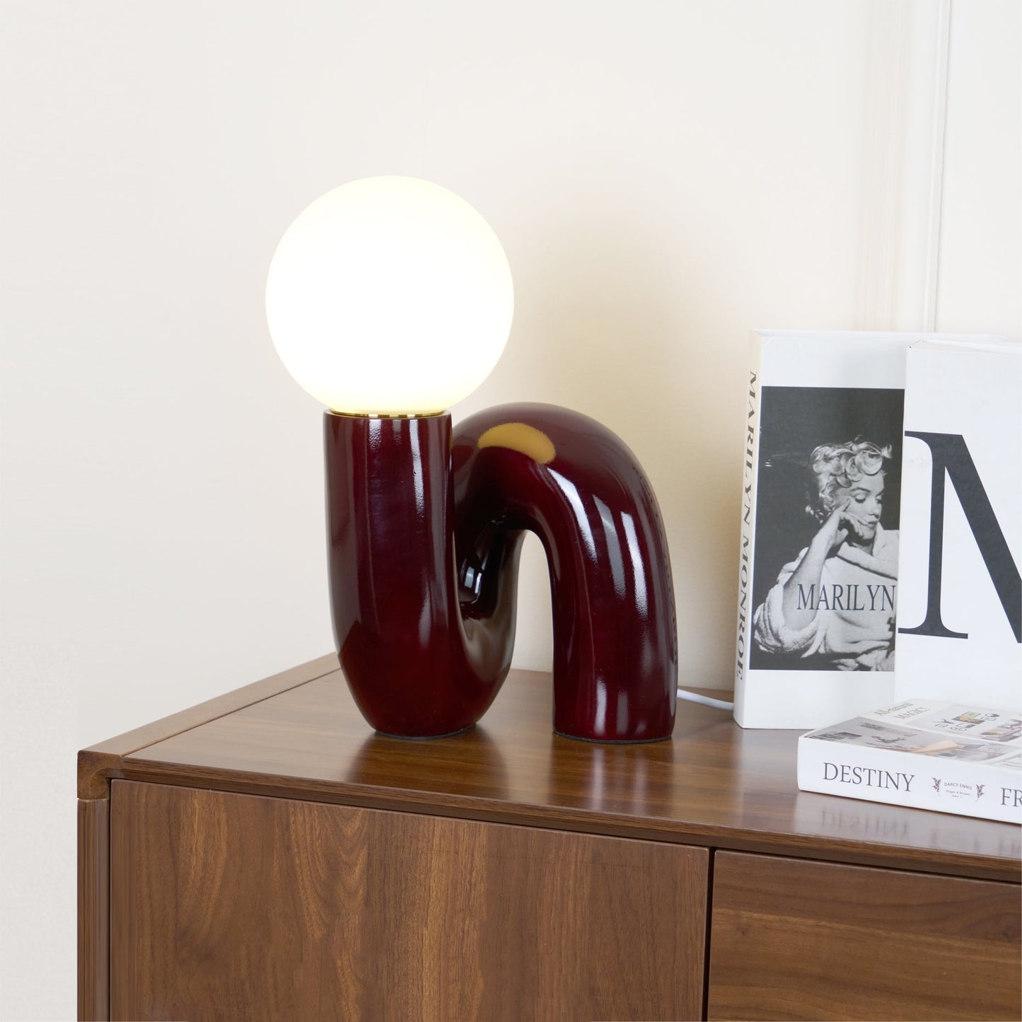 VortexLight - Lampe de table en verre spirale unique