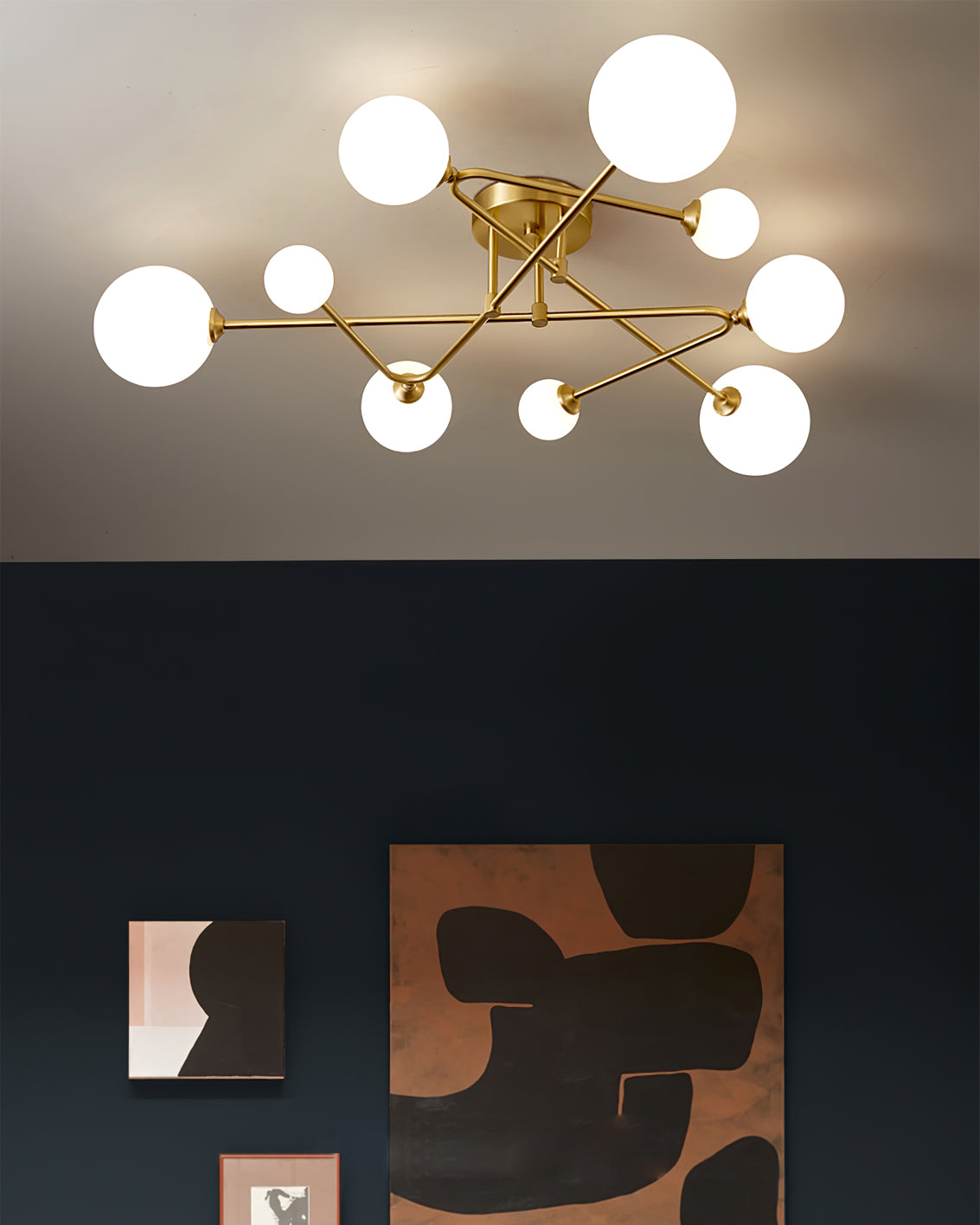 LuxeSputnik - Ceiling Lamp with Cosmic Design and Cozy Lighting