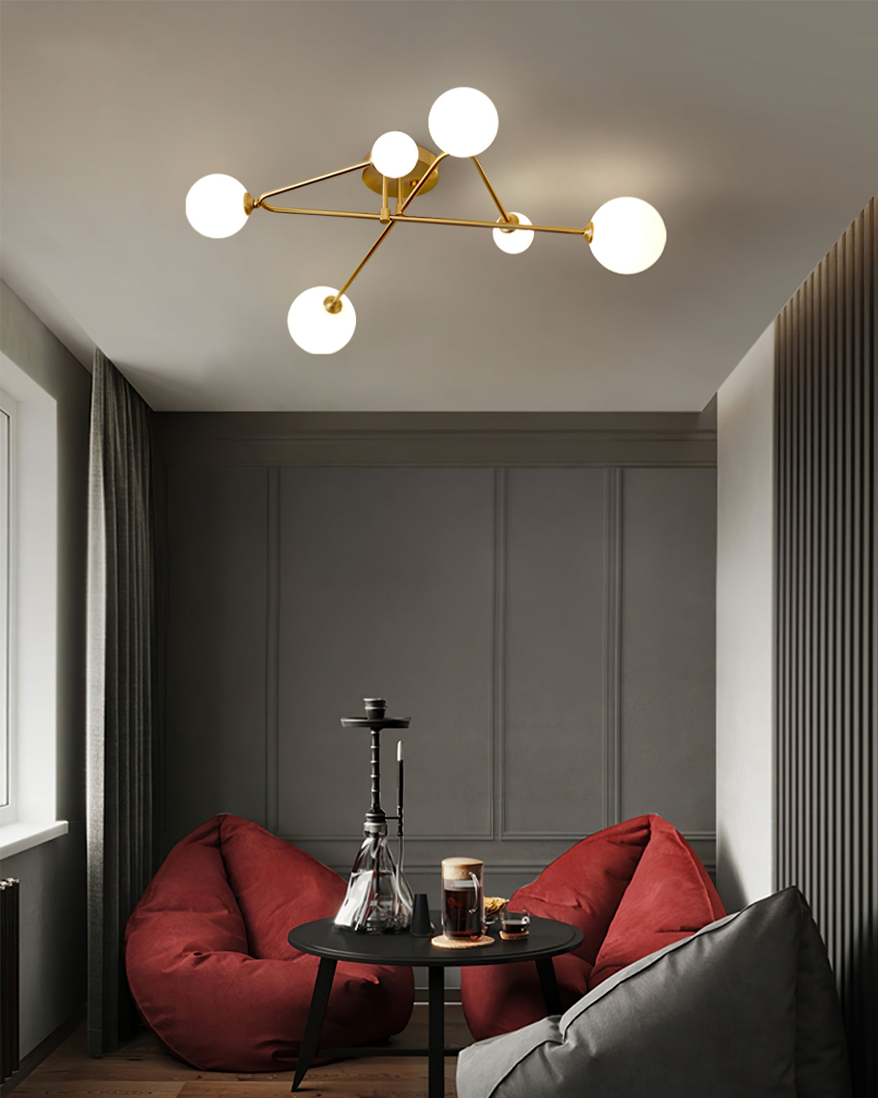 LuxeSputnik - Ceiling Lamp with Cosmic Design and Cozy Lighting