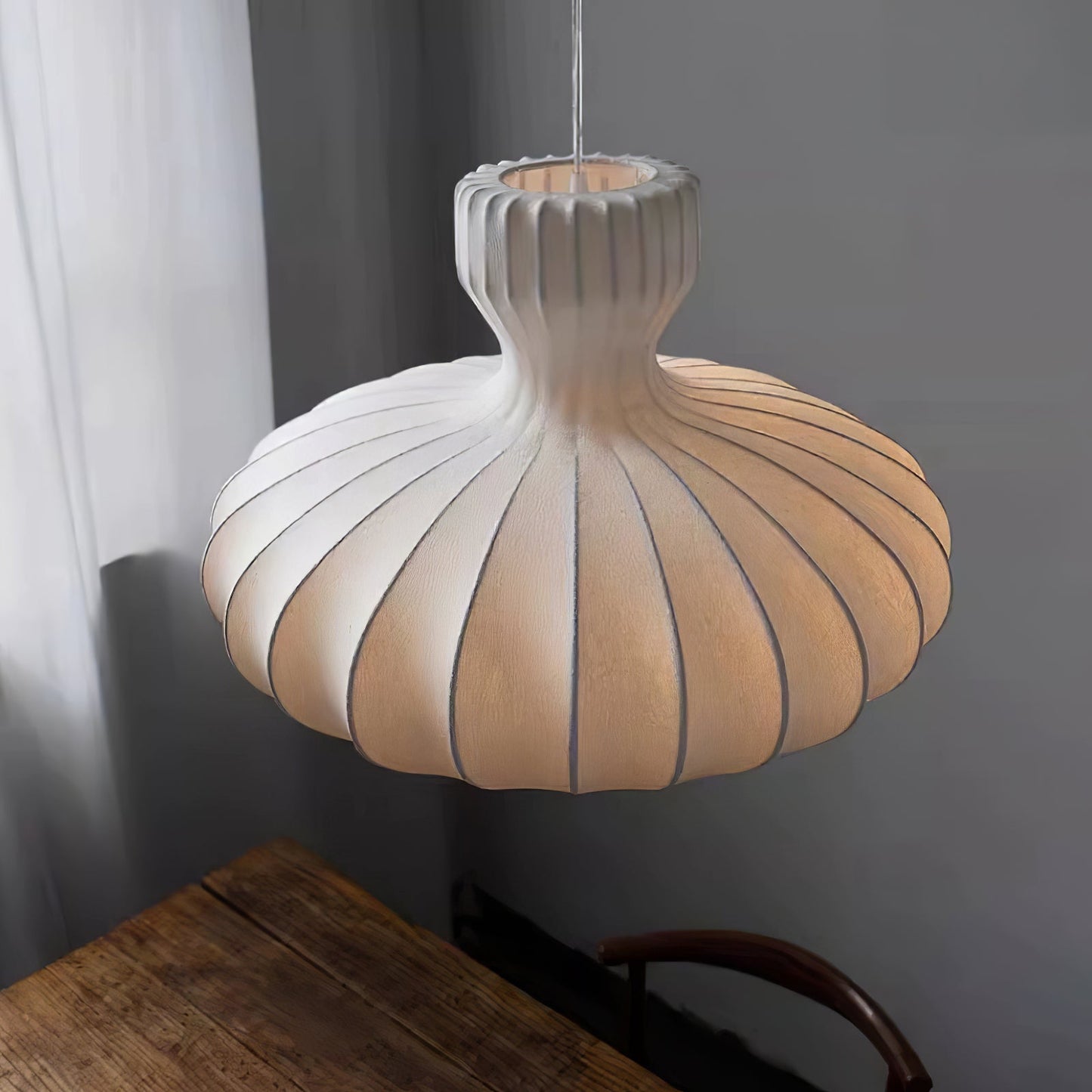 LuxeDrop - White Marble Table Lamp