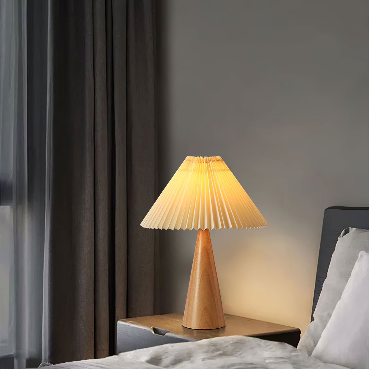 TimberLight - Moderne træ- og metallampe til bord