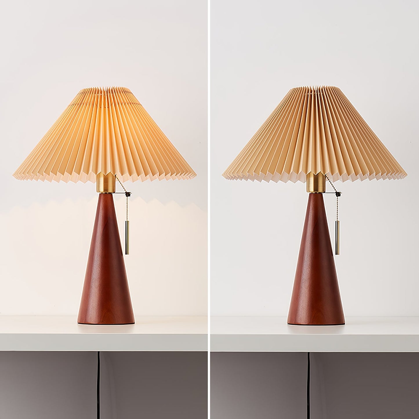 TimberLight - Moderne træ- og metallampe til bord