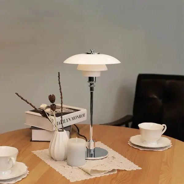 DiskLume - Metal Bordlampe med Lavt Design