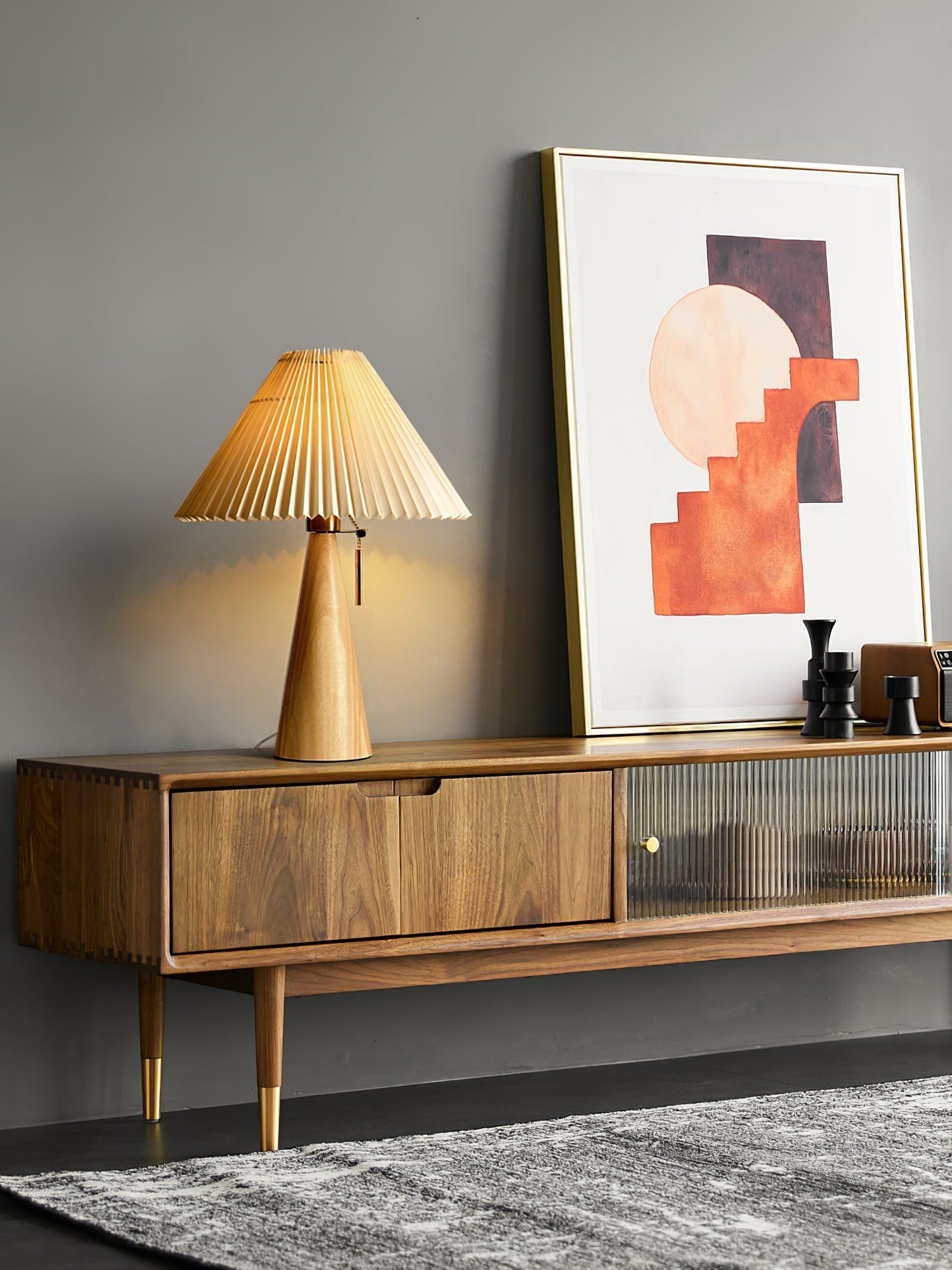 TimberLight - Moderne træ- og metallampe til bord