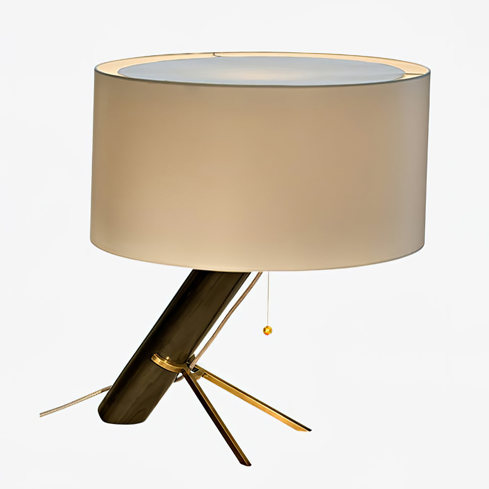 TranquilAura – Lampe de table élégante avec finition dorée
