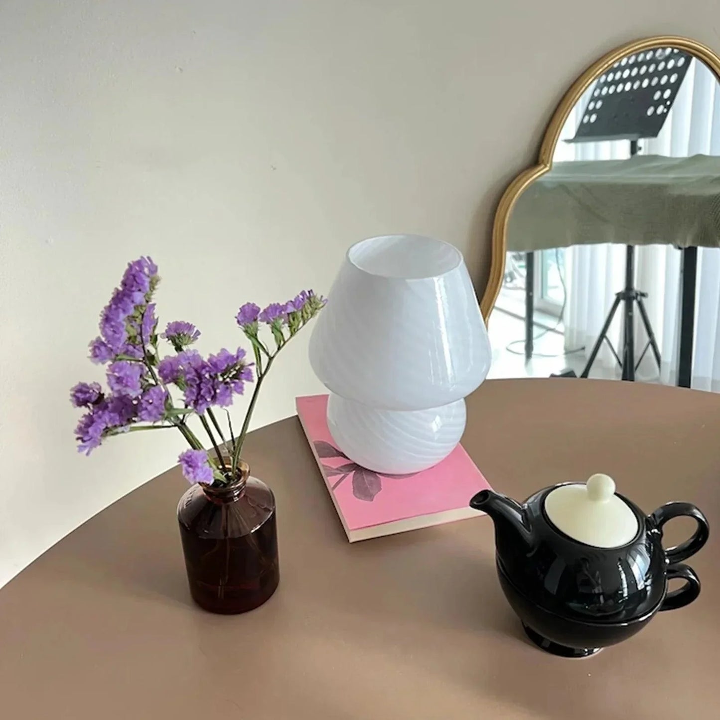 MuranoShine - Lampe de bureau avec verre de luxe