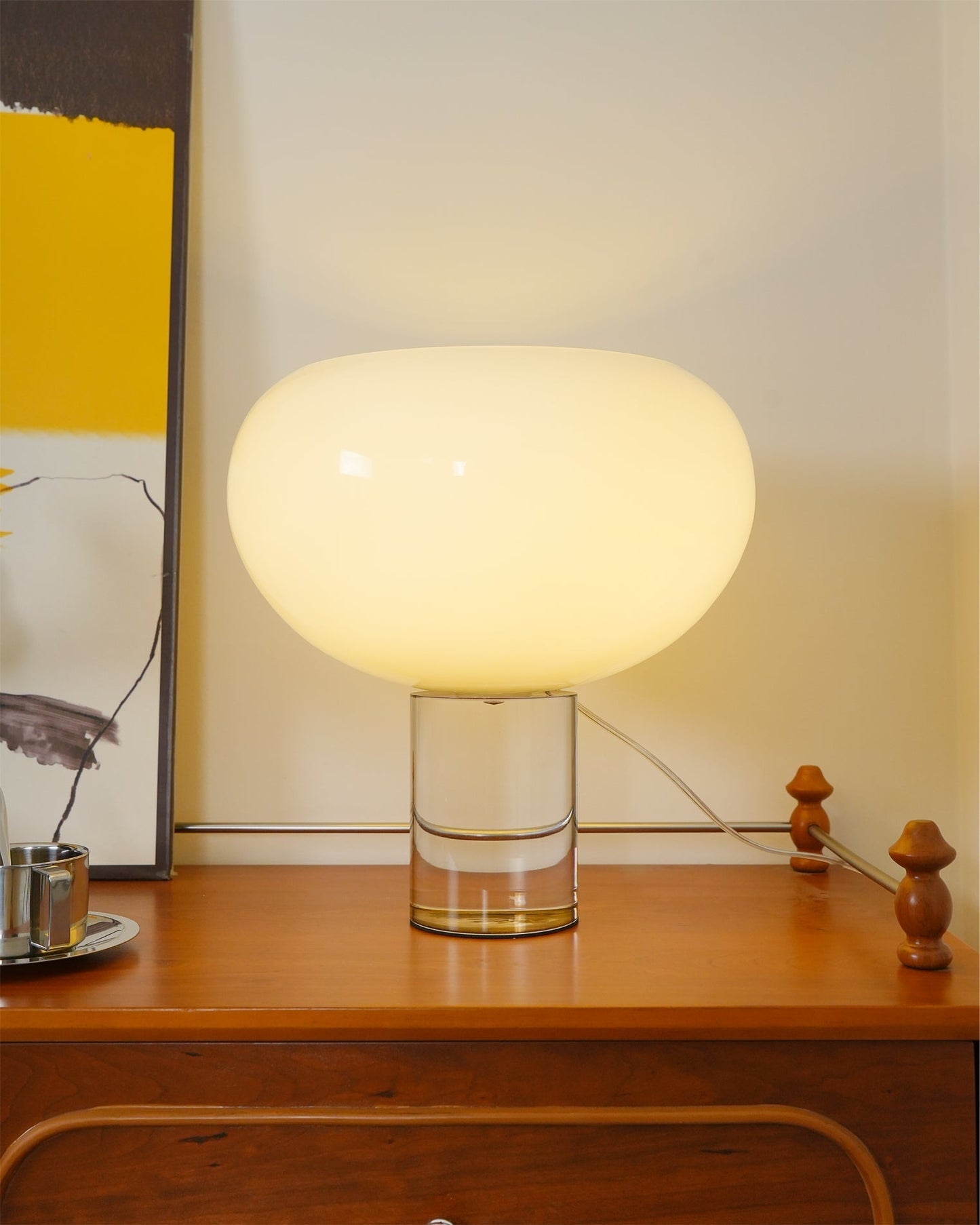 GlowBuds - Moderne bordlampe med rundt glasdesign