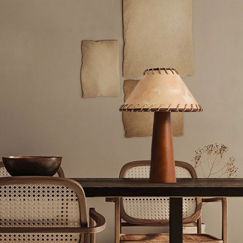 TranquilGlow - Lampe de table Wabi-Sabi