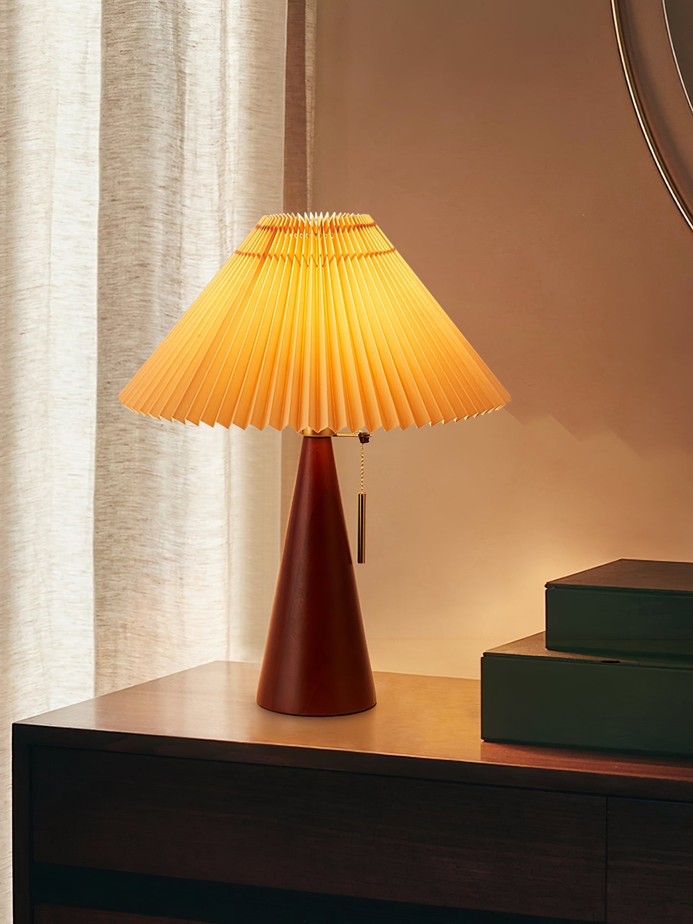 TimberLight - Moderne træ- og metallampe til bord