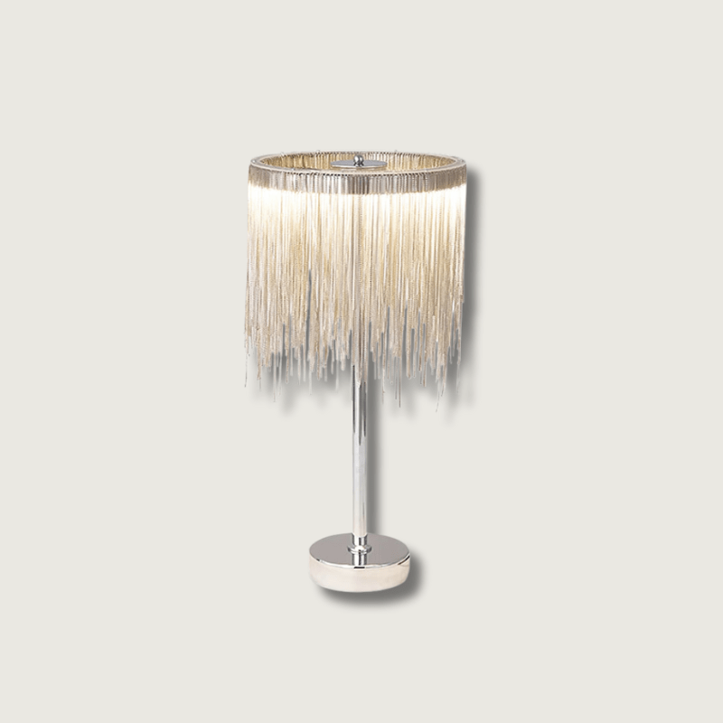 CadenaGloed - Tischlampe mit schicken Quasten-Details und gemütlicher Lichtstreuung