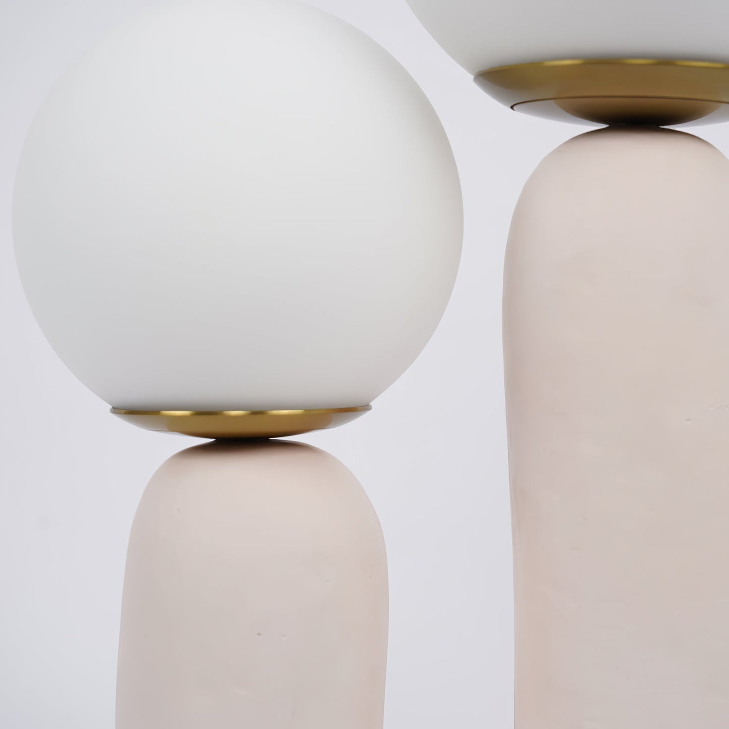 EcoLuxe - Moderne glas- og harpiksbordlampe