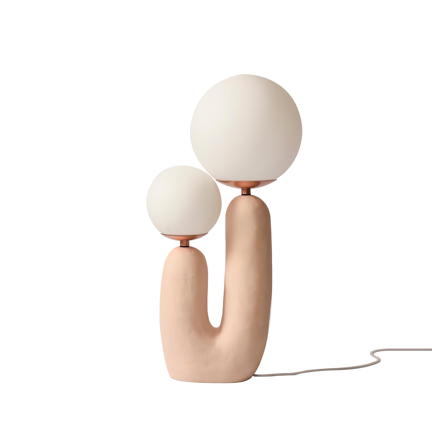 EcoLuxe - Moderne glas- og harpiksbordlampe