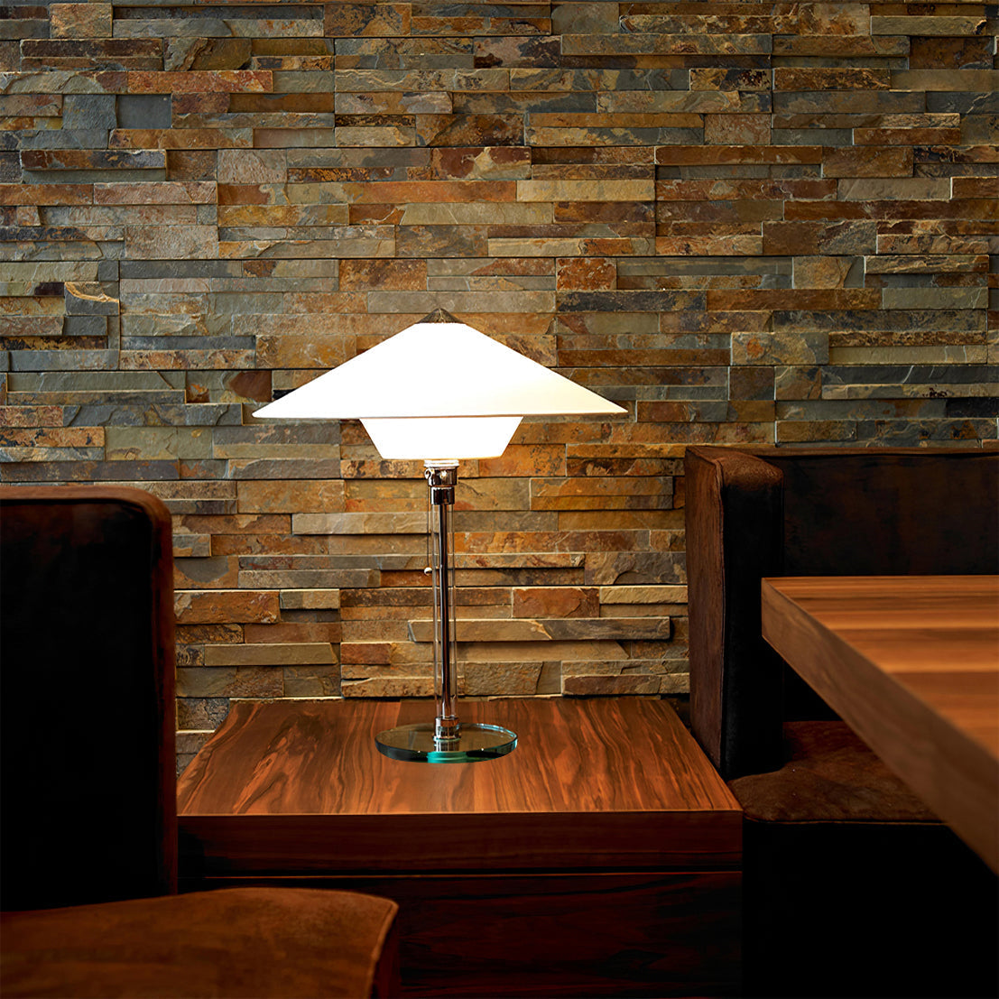 Wagenfeld Glow - Lampe de table élégante à forme minimaliste