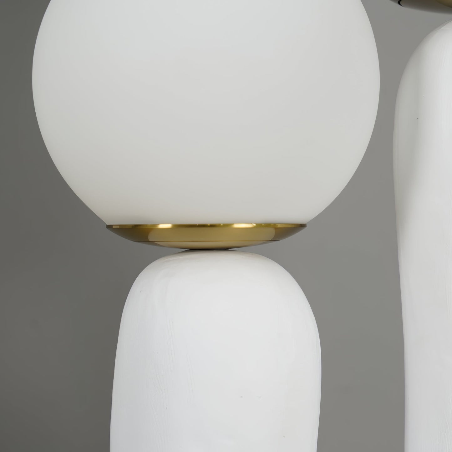 EcoLuxe - Moderne glas- og harpiksbordlampe