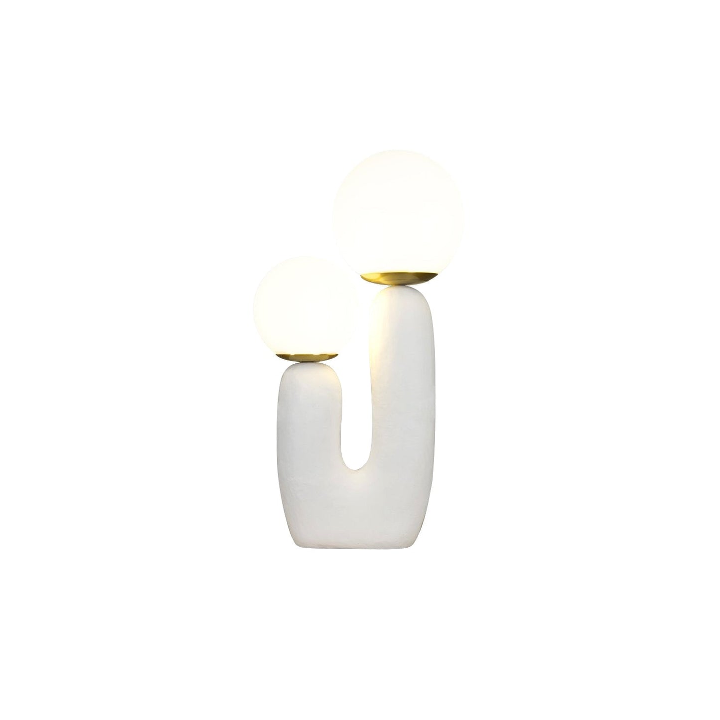 EcoLuxe - Moderne glas- og harpiksbordlampe