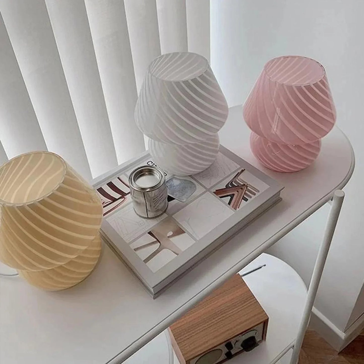 MuranoShine - Lampe de bureau avec verre de luxe