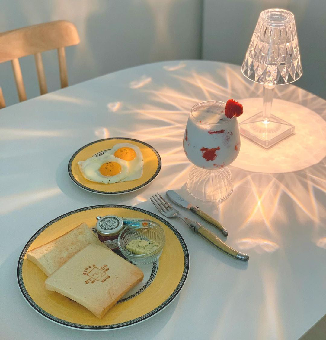 SparkLicht - Lampe de table moderne avec LED et effet glamour