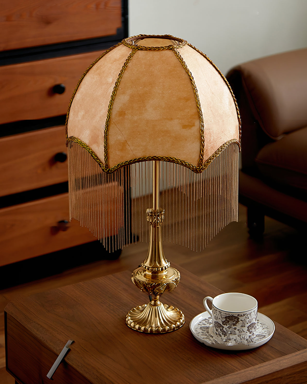 TasselLight - Table Lamp with Soft Tassels and Fine Beads