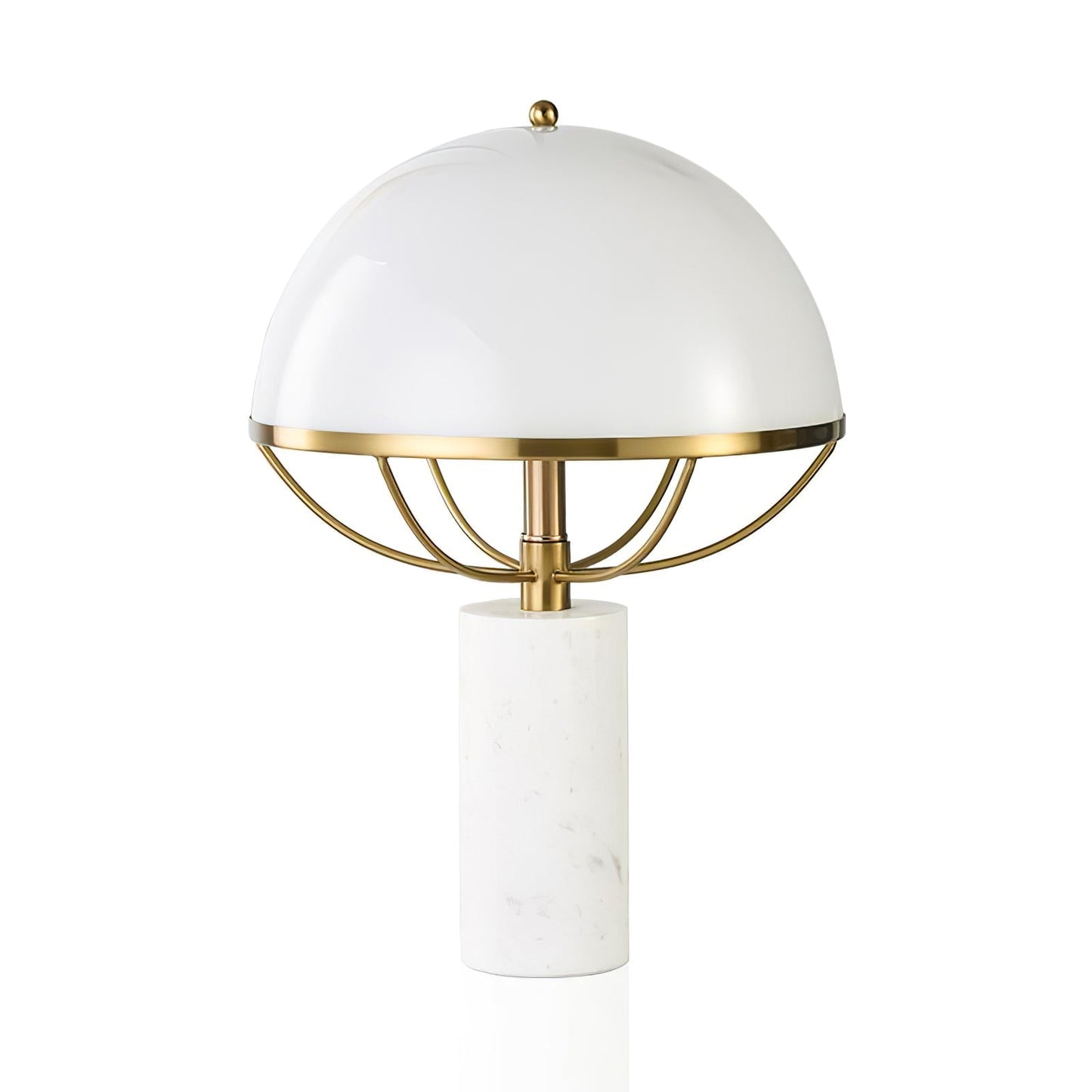 GlassElegance – Moderne bordlampe med guldfinish