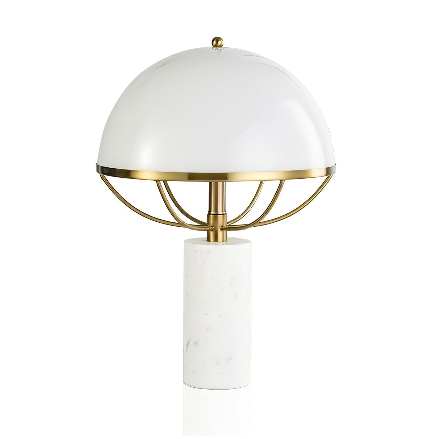 GlassElegance – Moderne bordlampe med guldfinish