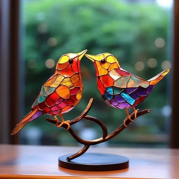ColorFeather - Glasfugle i klare farver