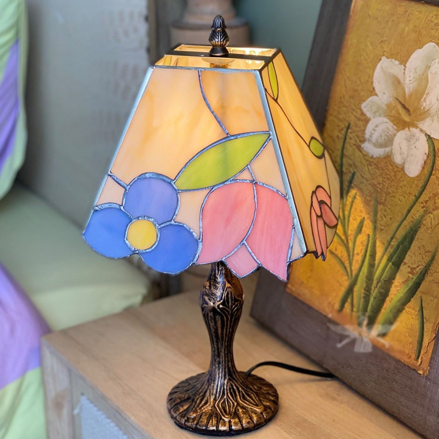 VintageLuxe – Lampe de table style Tiffany antique