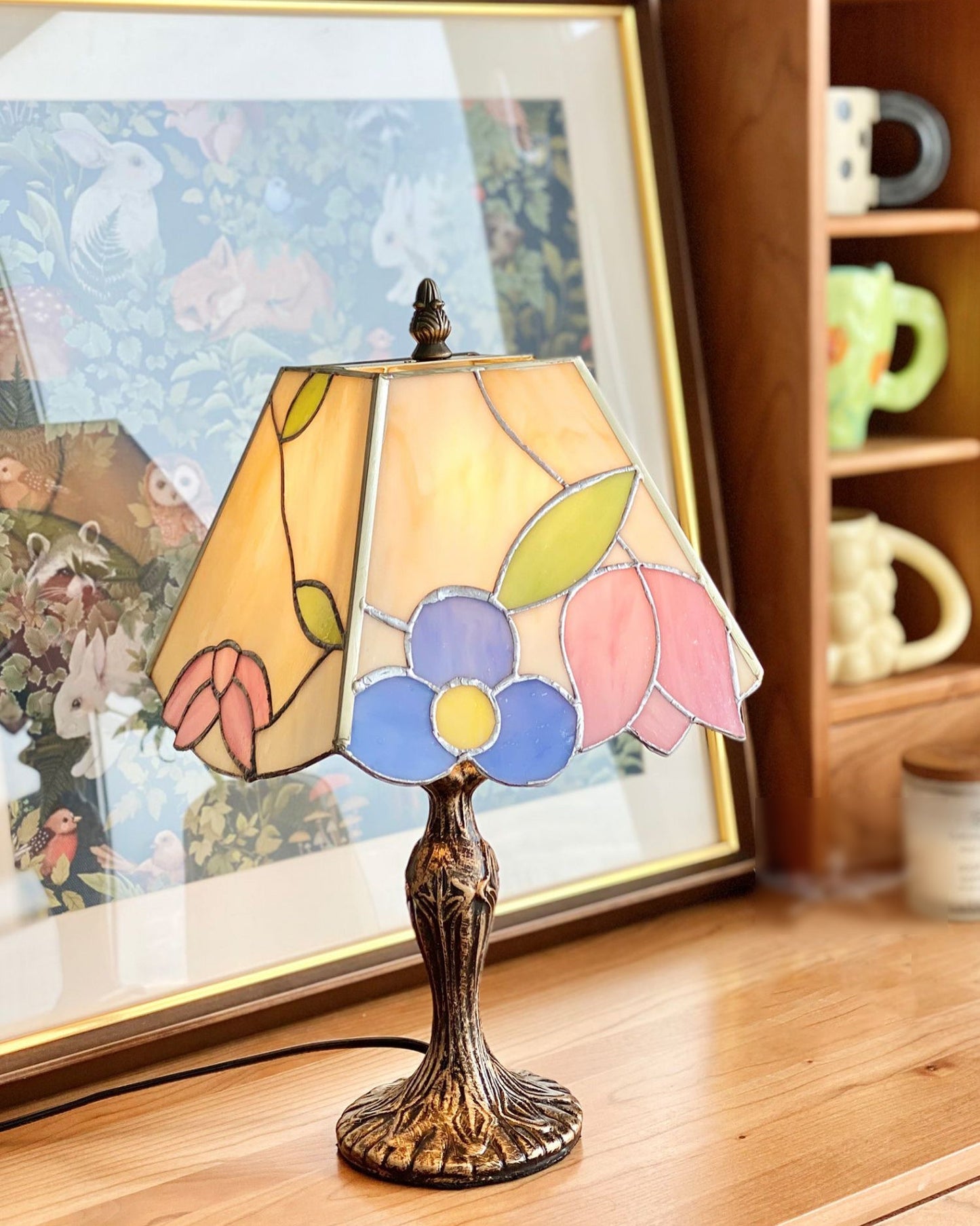 VintageLuxe – Lampe de table style Tiffany antique