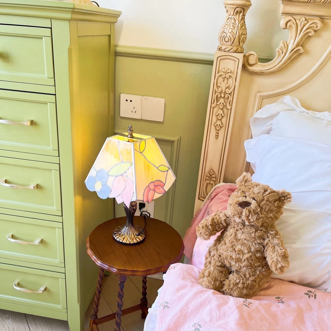 VintageLuxe – Lampe de table style Tiffany antique