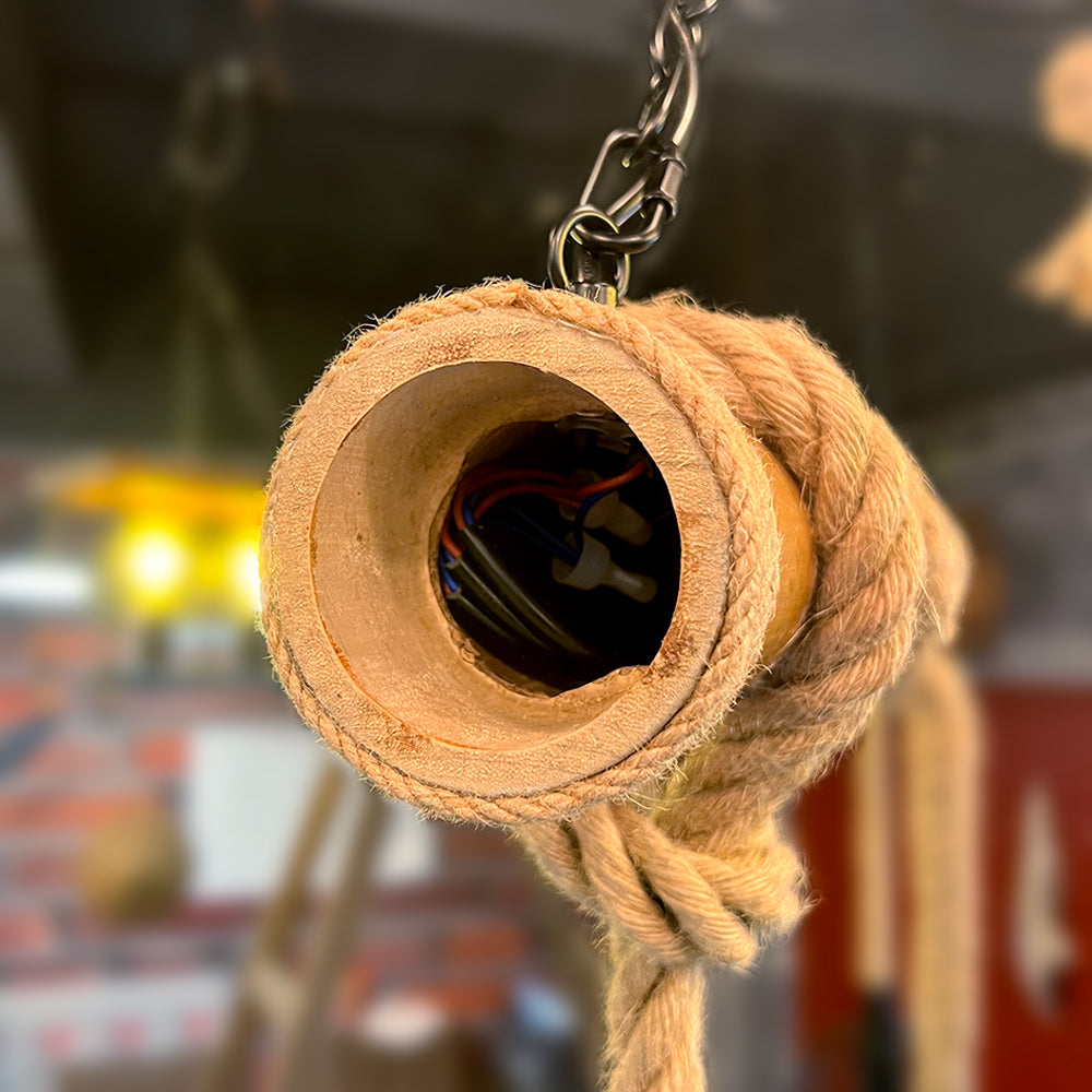 RetroLustre | Pendant Light with Wooden Details