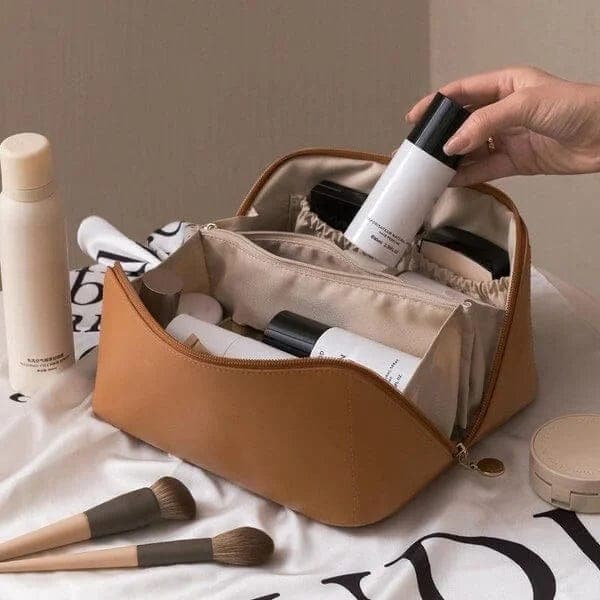 Trousse de maquillage en cuir viral | Gardez tous vos cosmétiques à portée de main