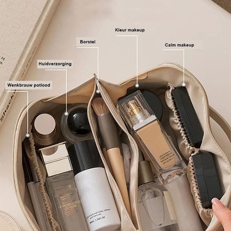 Trousse de maquillage en cuir viral | Gardez tous vos cosmétiques à portée de main