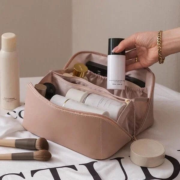 Trousse de maquillage en cuir viral | Gardez tous vos cosmétiques à portée de main
