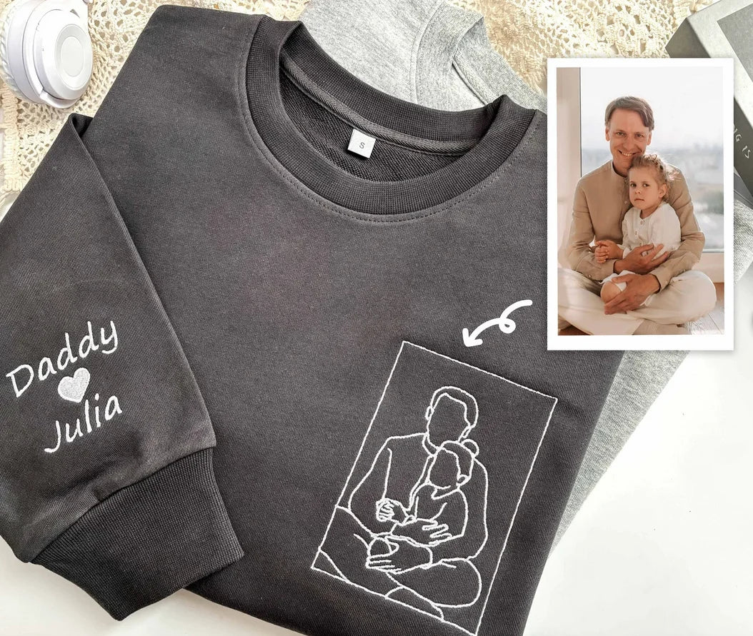 VaderCadeau – Pull brodé unique pour papa