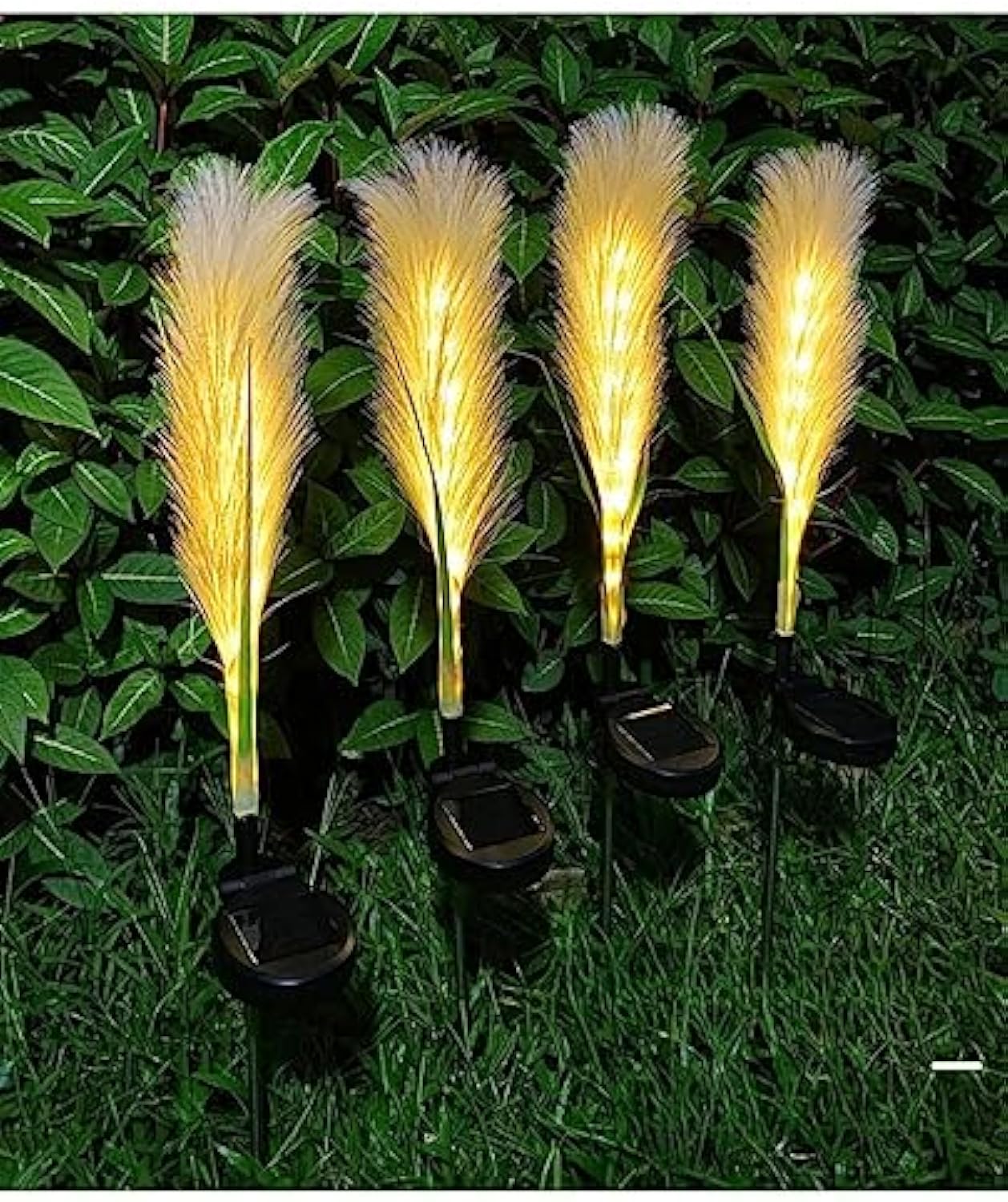 NatureBeam - Solcellelampe for hage i sivform