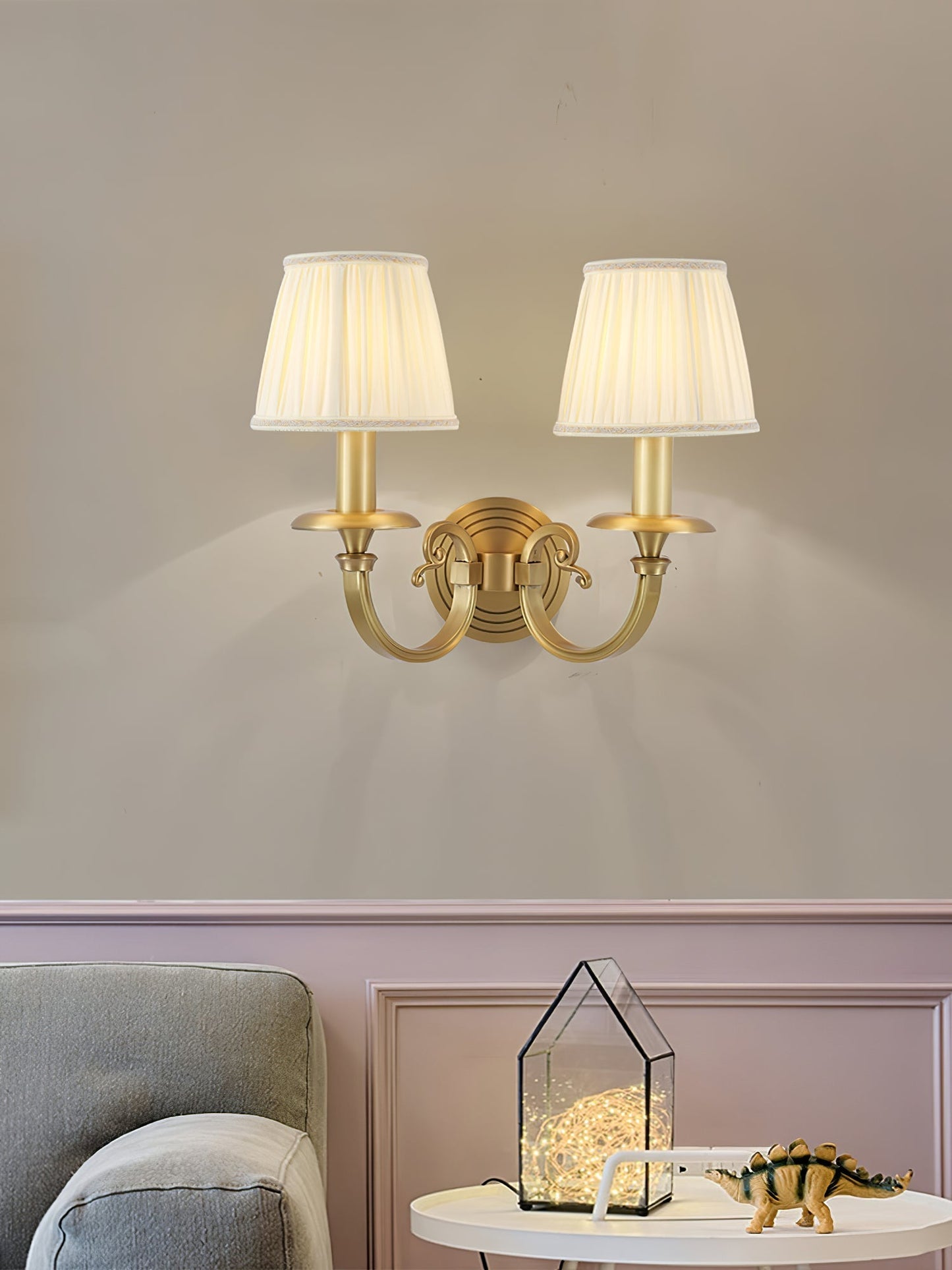 RoyalGlow - Royal Gold Væglampe til Luksuriøs Belysning